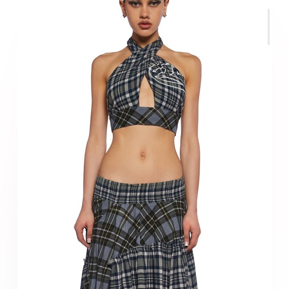 Dolls Kill Kurt Midi Skirt & Kurt Wrap Top Top Size 12(L), Skirt Size 10(M) - Picture 4 of 16